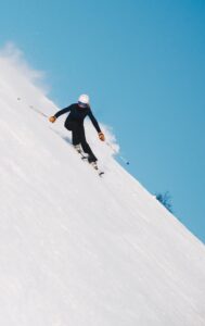 heliskiing french alps skiing beginner